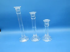 THE TUSCANY COLLECTION CANDLE STICK HOLDERS SET OF 3