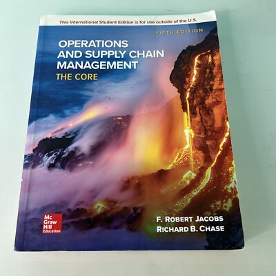 operations and supply chain management the core 5th edition paperback ...