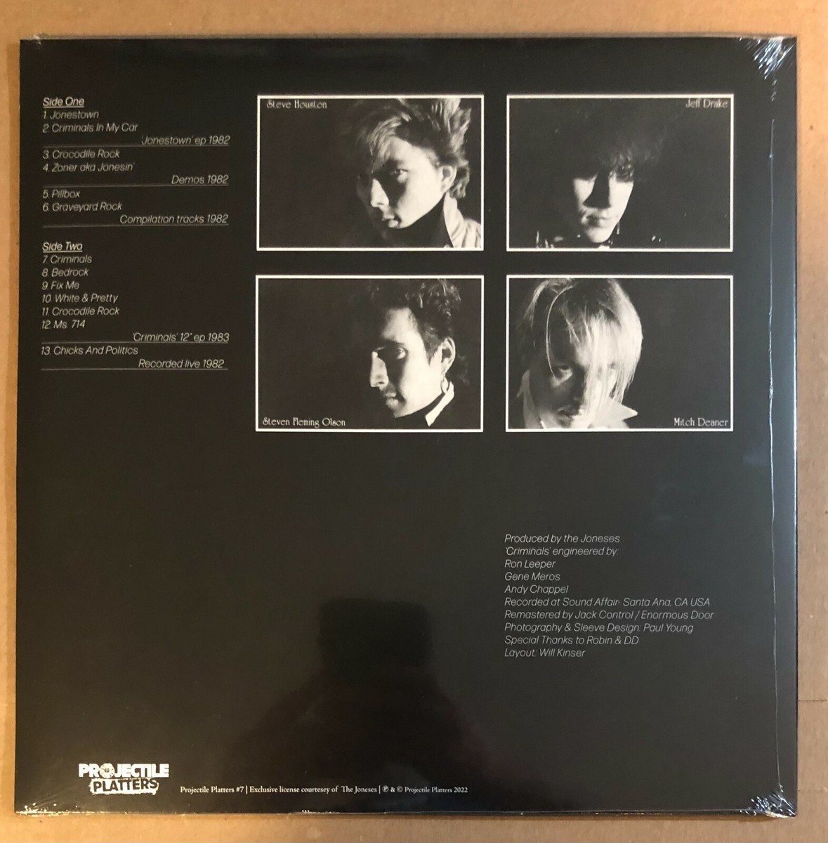 LP: THE JONESES - Jonesin' Discography Volume 1 LOS ANGELES 80s