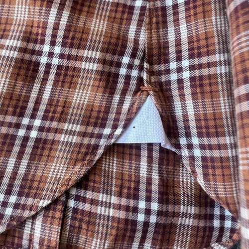 Tom Ford Dress Shirt Mens 47 / 19 Brown Long Sleeve Button Up French Cuff Plaid - Picture 9 of 18