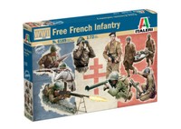 Wwii Free French Infantry 1:72 Figure Kunststoff Modell Kit Italeri