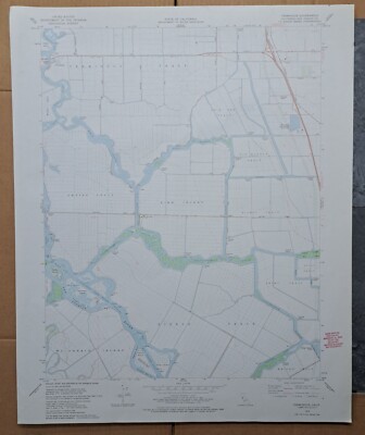 Terminous Quad CA Empire, King, Bishop, Rindge, 7.5 ser. VTG USGS Topo Map 1978