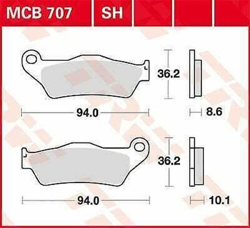PASTIGLIE FRENO BREMBO SINTER 07064XS POSTERIORE HONDA SH i ABS 125