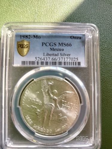 EMIBOR - 1ª oz plata libertad Mejico Fdc de 1982. certif PCGS. preciosa - Imagen 3 de 4