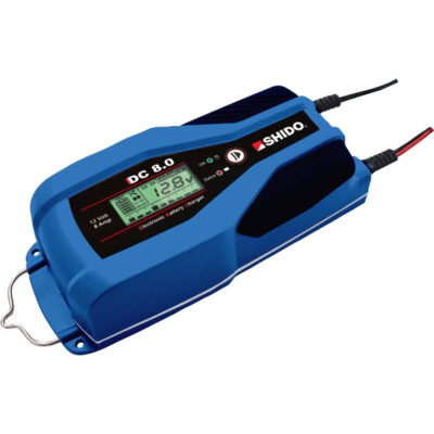 Batterieladegerät SHIDO DC 8.0 EU 9-stufig, 12V 2A/8A STD/für: AGM/Gel/Lithium