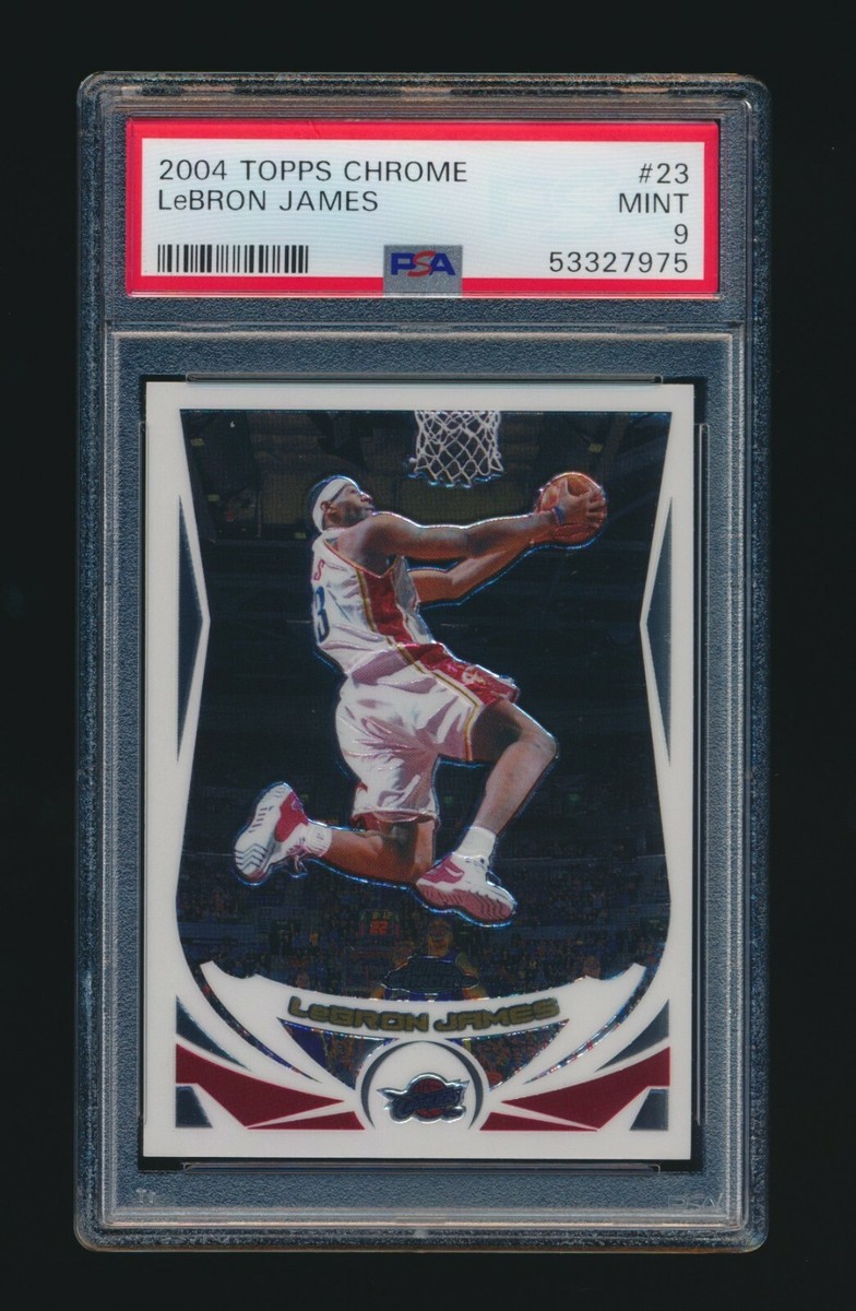 NBA カード Lebron James Topps Chrome PSA9 Topps LeBron James 9 Graded Basketball Sports Trading Cards