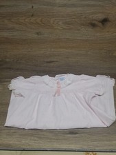 Vintage Nursery Rhyme Pink Floral Large Short Sleeve Nightgown Girls 2171