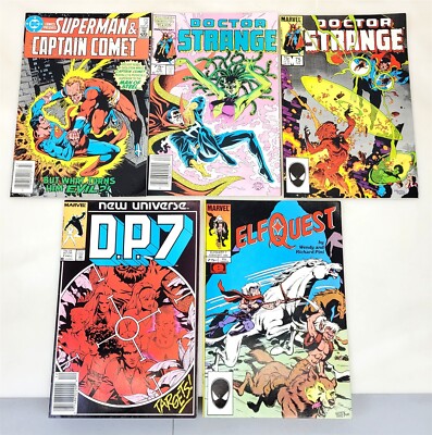 4 Marvel Comic Books DP7 Doctor Strange Elf Quest DC Comic Superman Comet ~ F11d