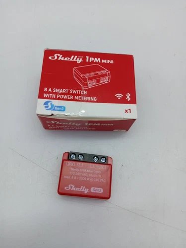 Shelly 1PM Mini Gen3 | WLAN & Bluetooth Smart Relais Schalter