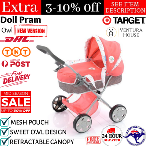 target wooden doll pram