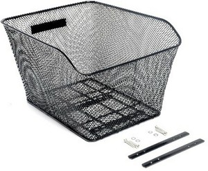 black wire bike basket