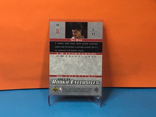 2003-04 Upper Deck Rookie Exclusives #58 Yao Ming HOFer - Picture 4 of 6