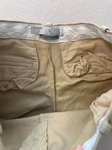 Pantaloncini chino Old Navy donna taglia 2 marroni elasticizzati piatti davanti tasche medie - Foto 7 di 9