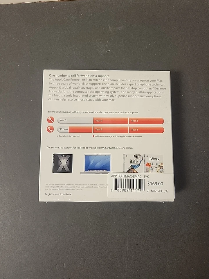 AppleCare Protection Plan iMac/eMac MA520LL/A BRAND NEW SEALED - Image 2 of 3