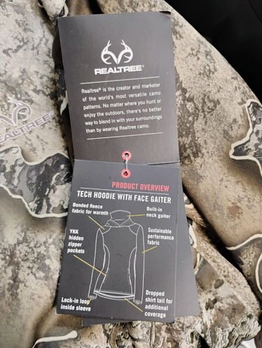 Realtree Women's Escape Tech Performance Tech Hoodie With Gator Size XXL(20) - Picture 8 of 10