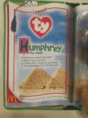 Ty *RARE* McDonalds Teenie Beanie Babies 'Legends' Complete