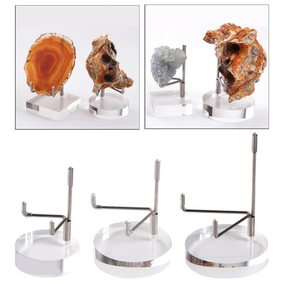 1er Set Klar Acryl Display Halter Regal und Regal Runde Basis für
