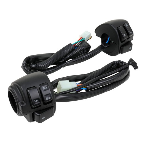 2x For Harley Sportster 883 XL 1" Handlebar Switch Gear Control Light Indicator - Picture 8 of 12