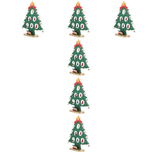 6 PCS Ornements De Décoration D'arbre Noël Sapin Noel Artificiel Table Mini