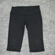 Athleta Active Leggings Pants Women Size MP Black Capri leggings active yoga