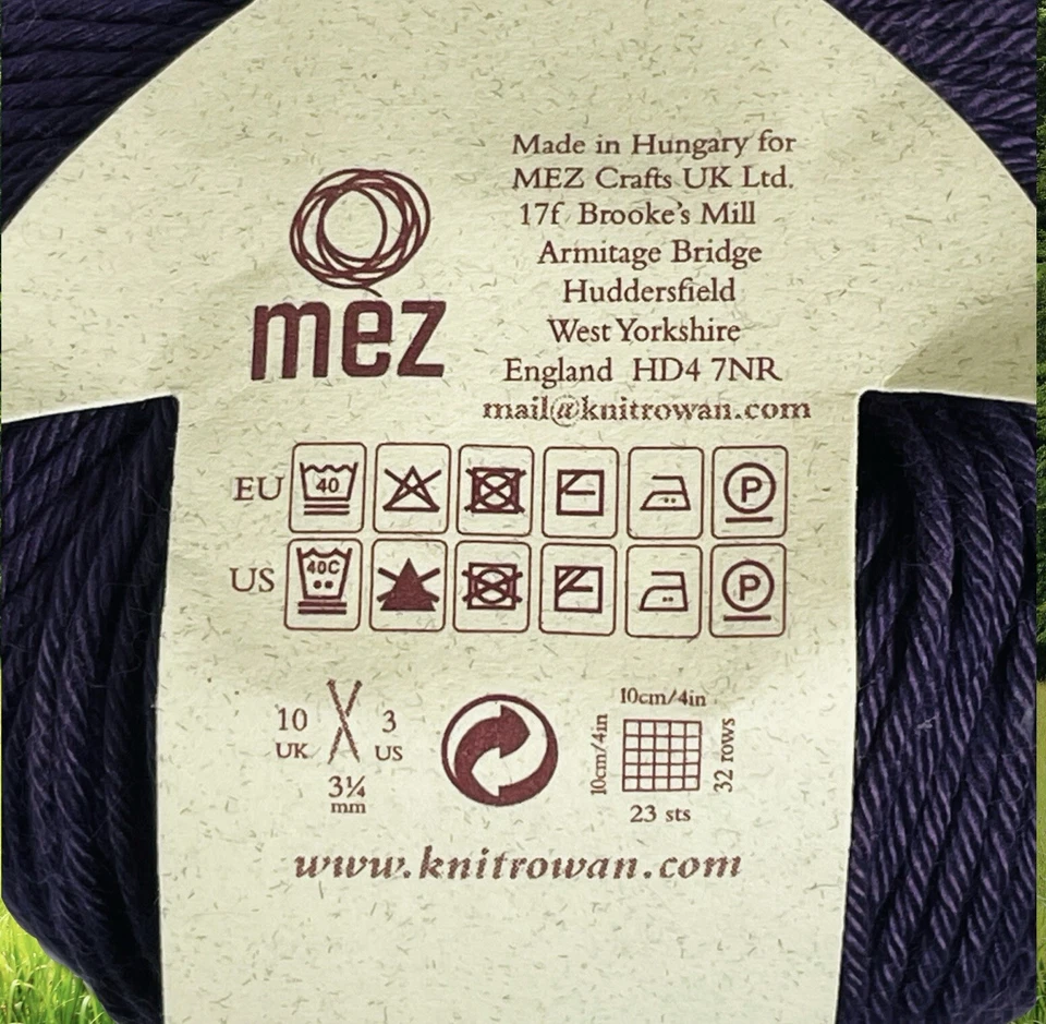 NUEVO Rowan Algodón Glacé 100% Algodón Peinado Hilo *Amatista* SH 852 Lote de Tintes 20508731 Foto 2 de 4