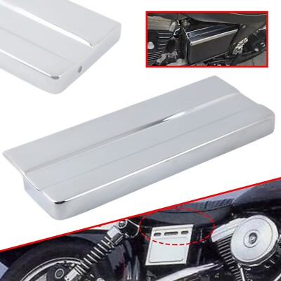 Chrome Battery Top Cover For Harley FXE FXWG Sportster 883 1200 XLH1200 XLH883