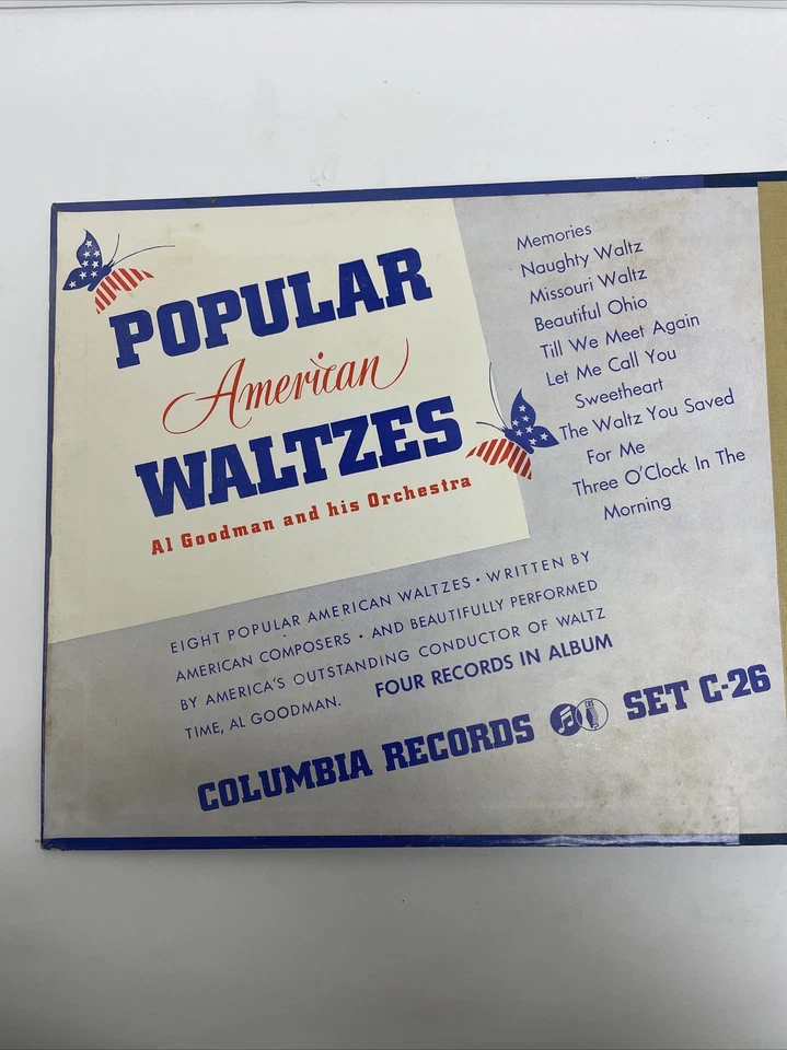 AL GOODMAN 1940 POPULAR AMERICAN WALTZES 78RPM 4 ALBUM SET COLUMBIA # C-26 - Image 2 of 4