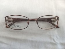 Joan Collins 9749 Brown 53-17-135 mm Womens Eyeglass Frame New