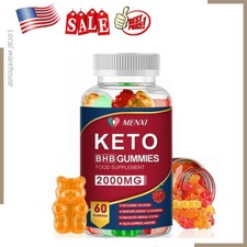 Keto BHB Gummies Fat Burner ACV Weight Loss Supplement Boost Metabolism 2000mg