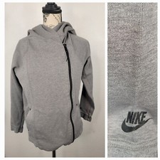 Nike Womens Small Tech Fleece Cape Hoodie/Jacket Gray 684928 091