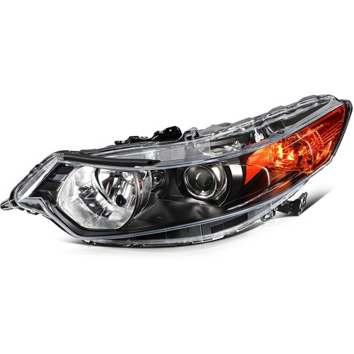 Headlights Assembly For 2009-2014 Acura TSX Headlamp Left Right Black Housing - Foto 4 di 9