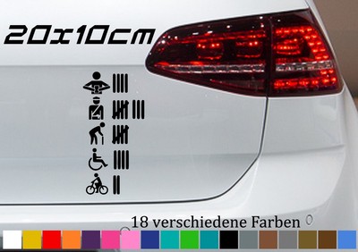Strichliste Handy Polizei 20x10cm Auto Vw Aufkleber Car Tuning Jdm Oem Sticker Ebay