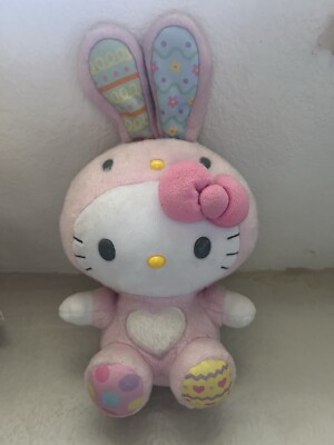 Hello Kitty Pastel Easter Bunny Plushie 