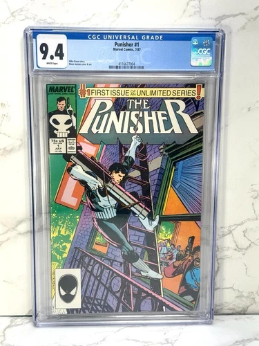 Punisher #1 High Grade Copper Age First Issue Vintage Marvel Comic 1987 CGC 9.4