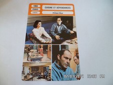 CARTE FICHE CINEMA 1993 CUISINE ET DEPENDANCES Zabou Jean Pierre Bacri A.Jaoui