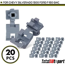 20Pcs Tailgate & Door Lock Rod Latch Retainer Clips for Chevrolet GMC 4mm Nylon