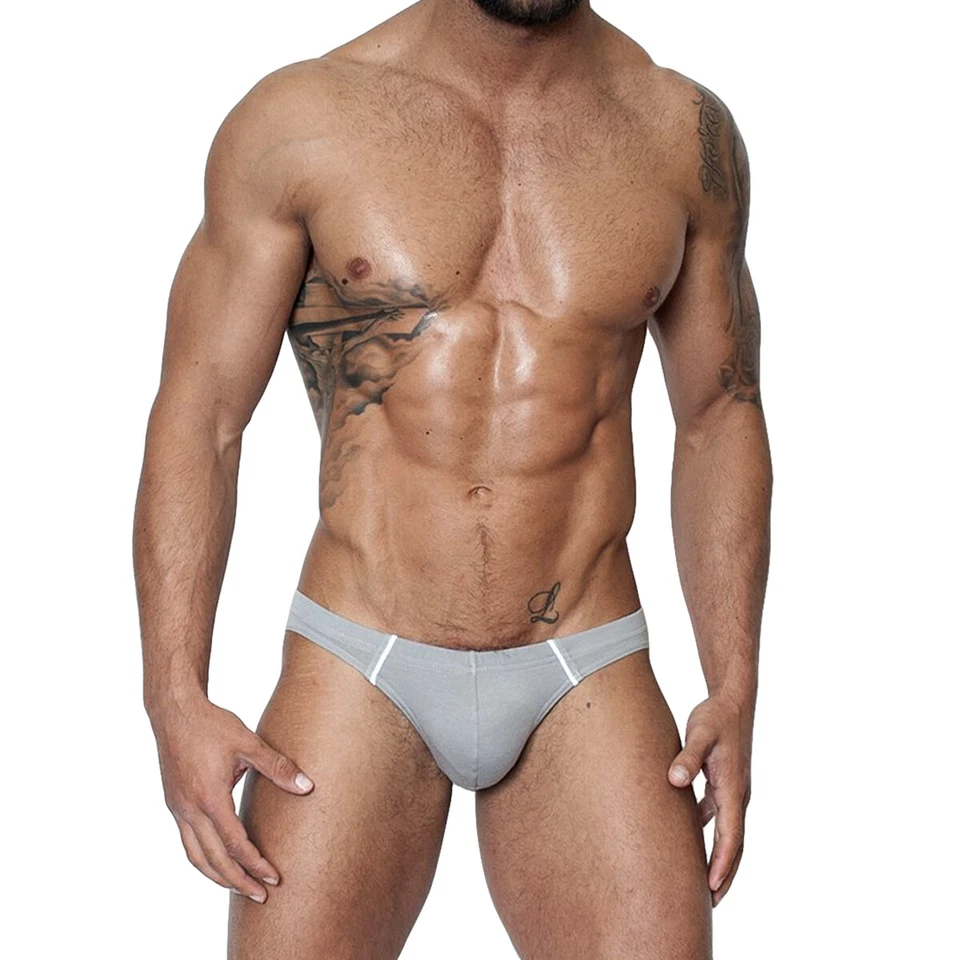 Doreanse 1351 Moda Suave Algodón Calzoncillos Slips Para Hombre Diseñador Ropa Interior Foto 4 de 4