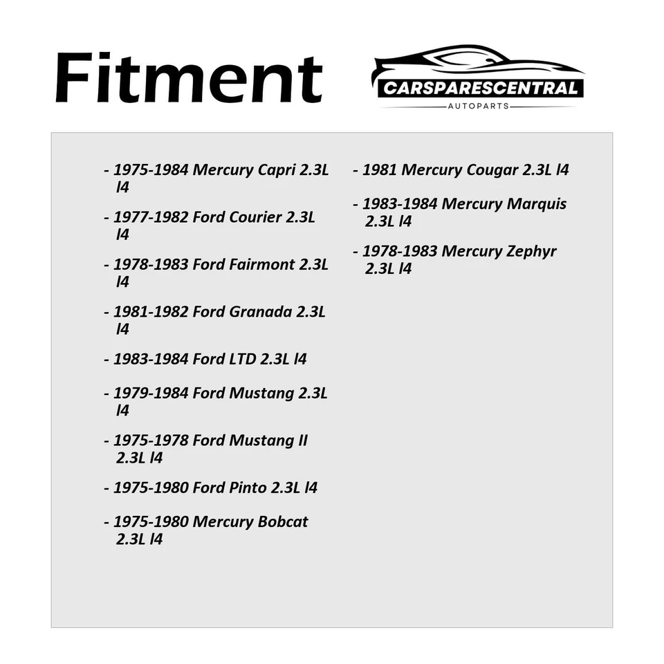 Juego de juntas de culata de motor Victor Reinz para Mercury Zephyr 2,3 L 1978-1983 Foto 2 de 4