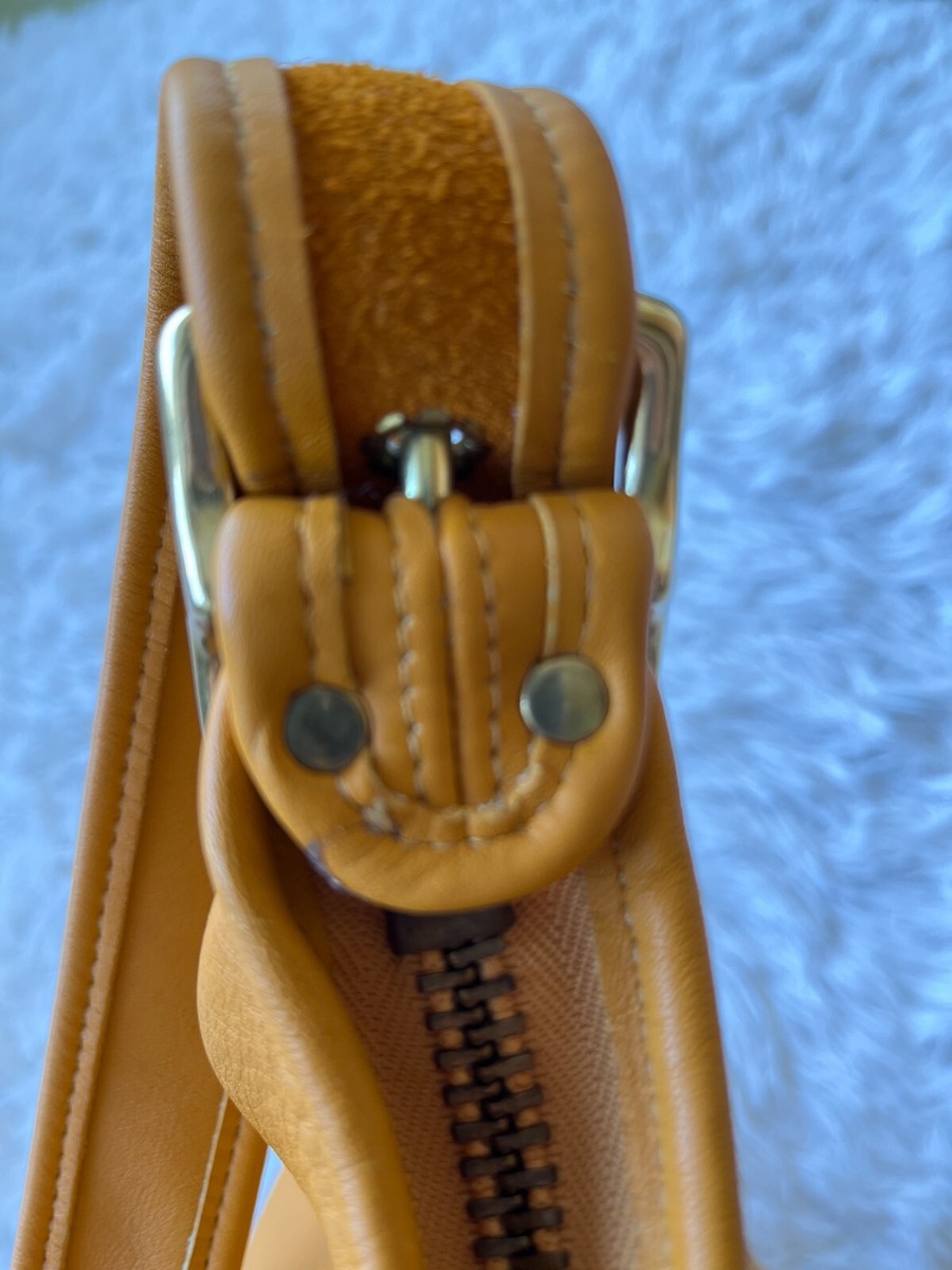 バッグ Vintage Coach XL Duffel Sac Yellow VINTAGE COACH DUFFLE SAC BUCKET SOULDER BAG PURSE #9085