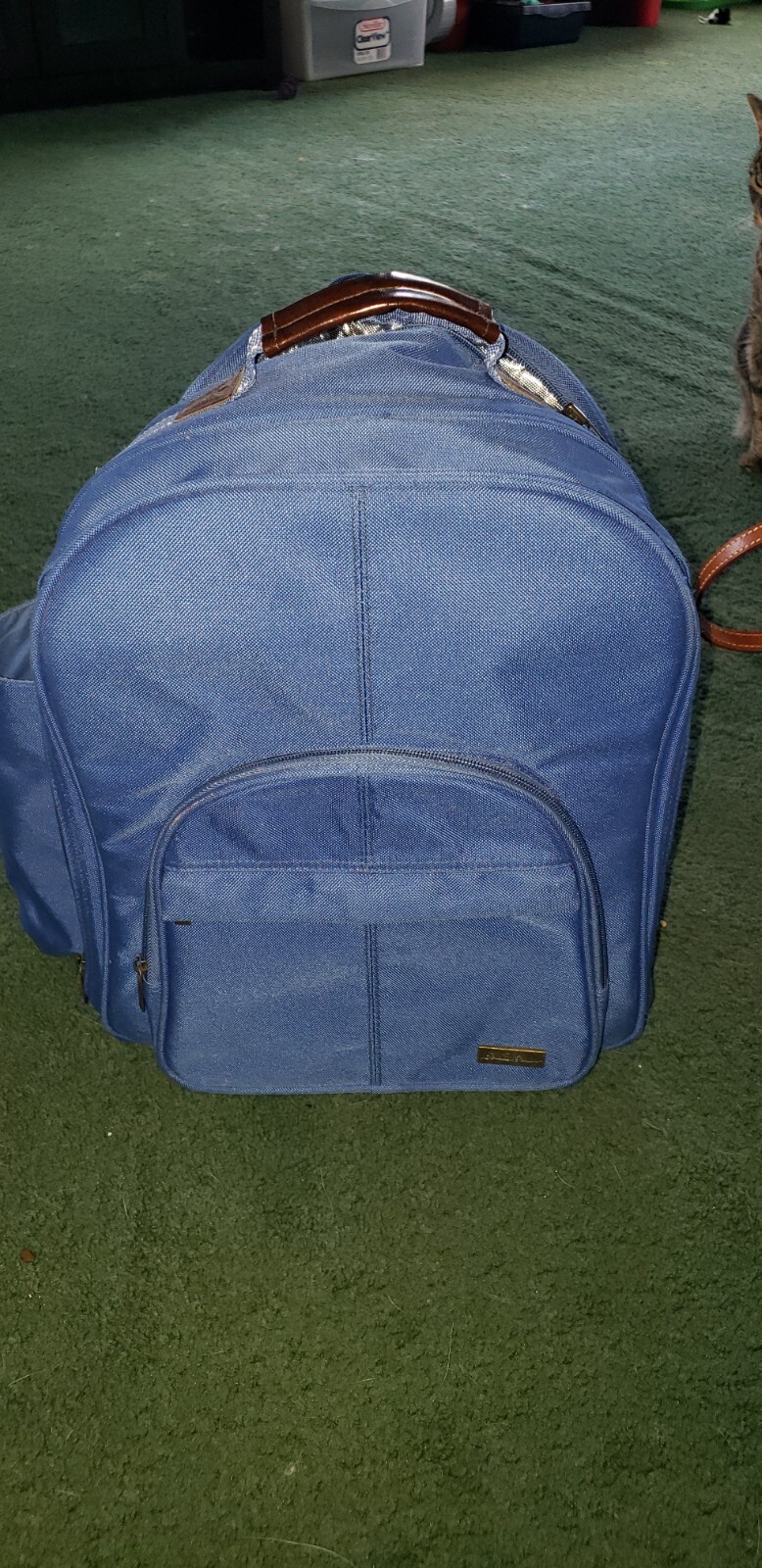 Eddie Bauer Insulated Backpack Cooler Picnic Camping Hiking w Blanket