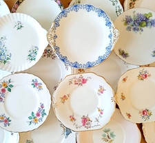 Vintage English China Floral Cake Plates - Sold Individually At £5.99 You Choose