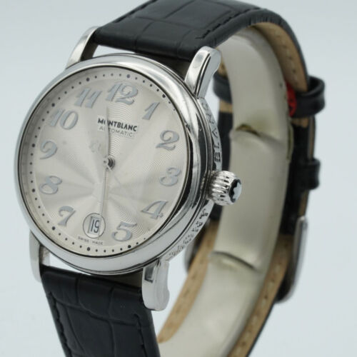 MONTBLANC STAR AUTOMATIK DAMEN UHR 7042 SCHÖNER ZUSTAND 35MM WEISS ARMBANDUHR - Bild 4 von 10
