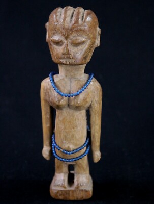 Tribal African Fon Statue - Beautiful Wooden Fetish - 17 Cms