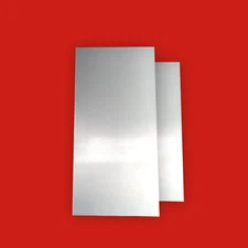  2 Pack .125  Aluminum Sheet Metal  Plate. 4"x8" 1/8 Aluminum Flat stock.  F/S