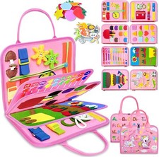 Busy Board Montessori Toys for 1 2 3 4 Year Old Girl Birthday Gifts, Toddler Gir