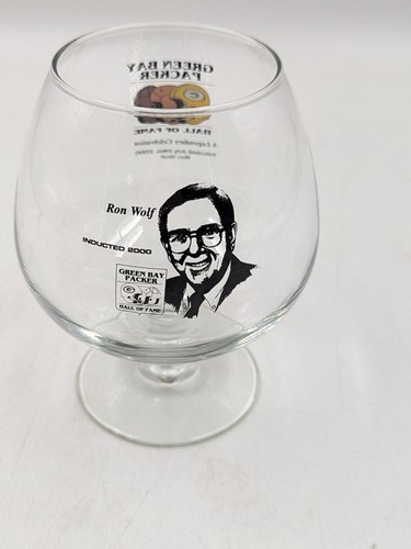 2000 Green Bay Packers Ron Wolf Hall of Fame Inductee Snifter Collector Glass - Bild 2 von 4