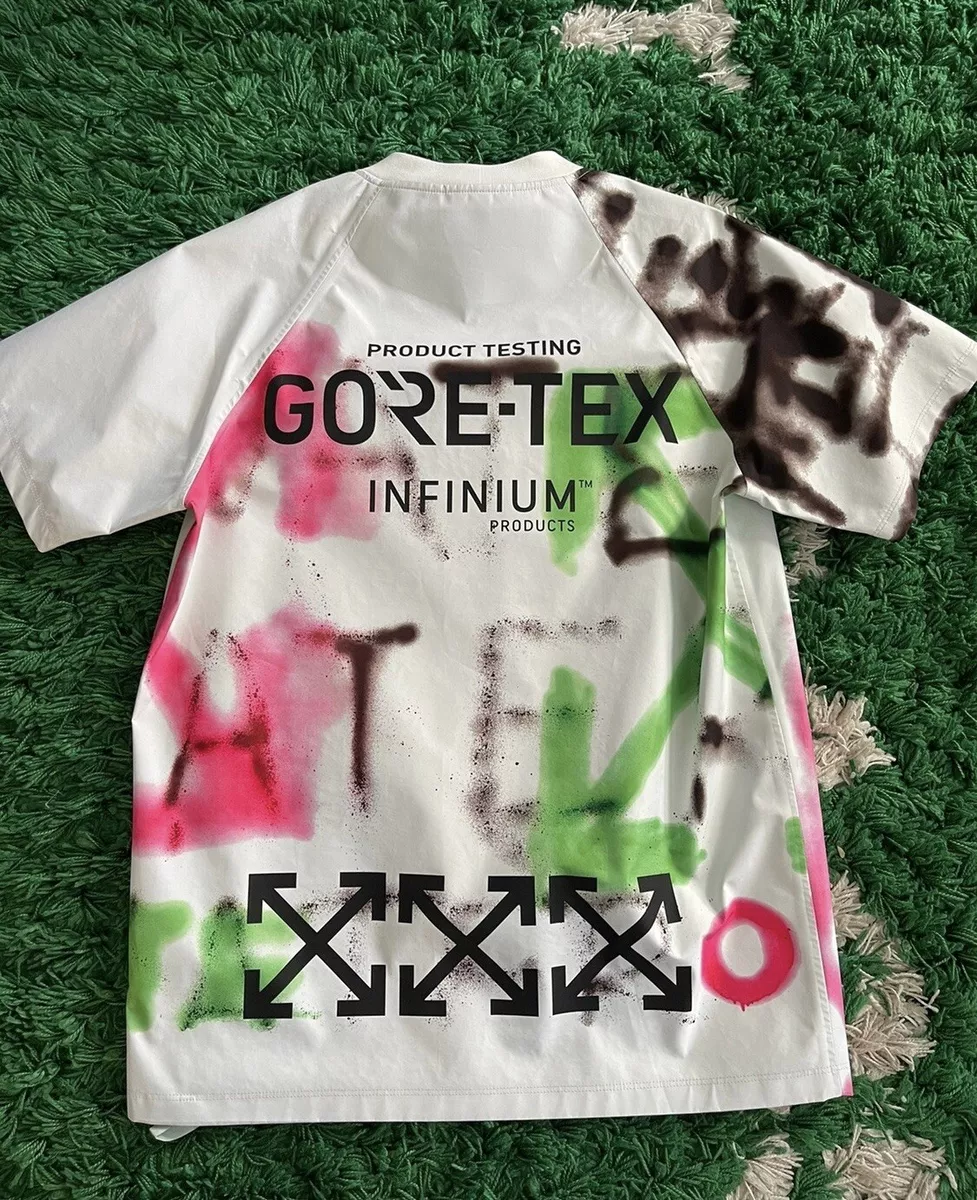 Off-White c/o Virgil Abloh Goretex Graffiti Print T-shirt in White for Men