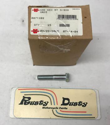 Box of SAE Hex Bolts 3/8'' x 2'' Grade 5 WURTH Almost 2LB