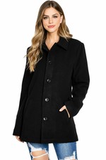Palomares Women's Classic Warm Fleece Midi Car Coat