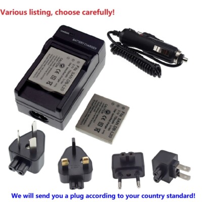 Battery or charger for Sanyo DB-L20 DBL20 Xacti VPC-C4V VCP-CG9 VPC-C1 DMX-C4(D)